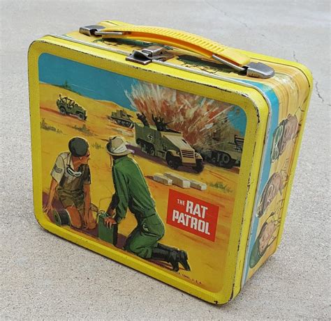 metal lunch box vintage rat patrol|rat patrol metal lunch box.